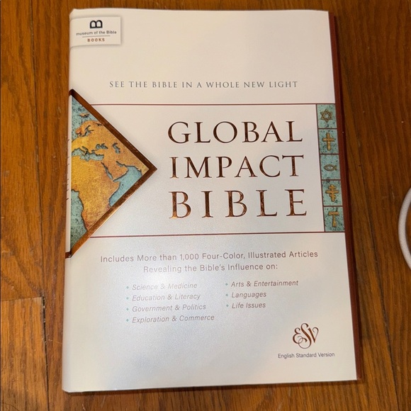 Barnes & Noble Global Impact Bible - White and Brown - Picture 1 of 3